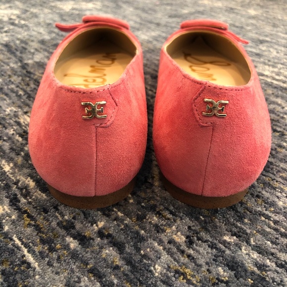 HP! Sam Edelman Pointed Toe Flats in Pink Suede - Picture 5 of 6